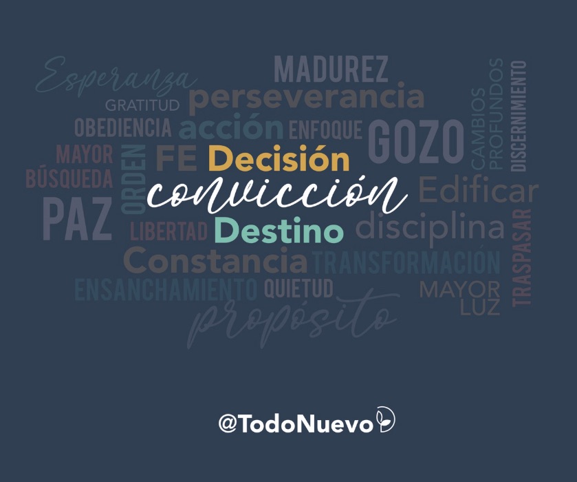 Palabras que nos marcan: fe, gozo, paz, convicción, transformación